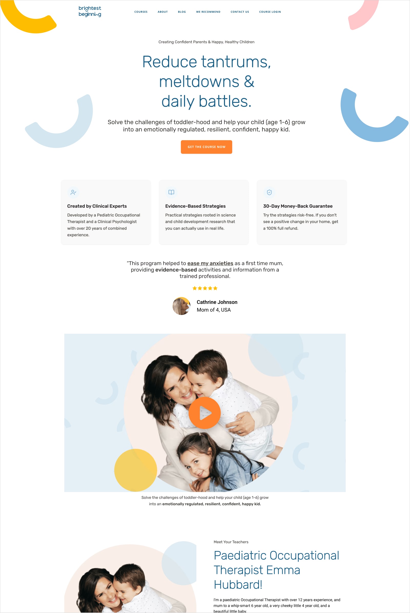 Updated landing page layout