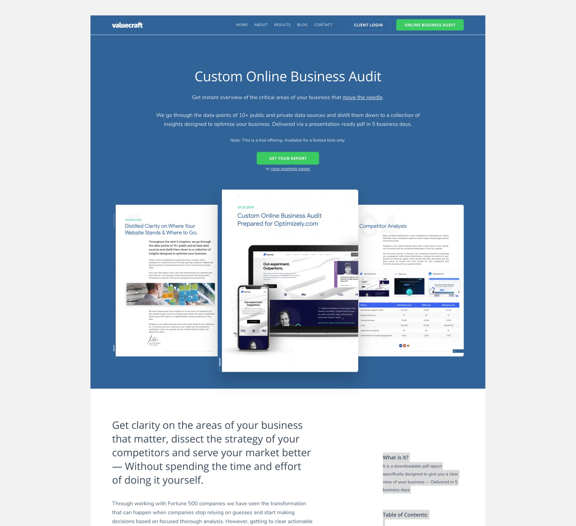 Valuecraft brand and product system
